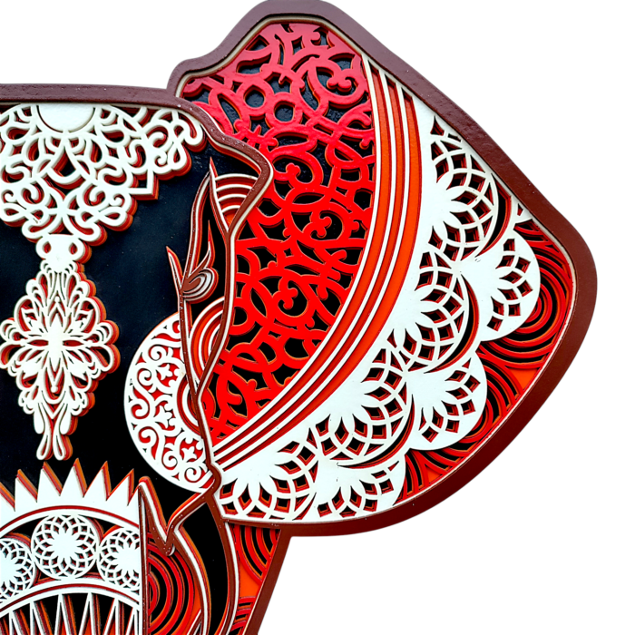 Multilayered Elephant Wall Art - Stunning Home Décor - Image 3