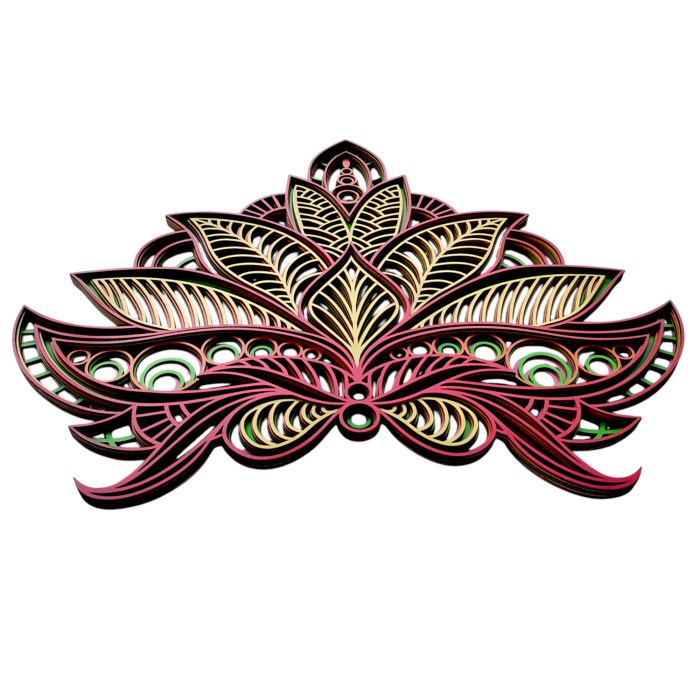 "Ethereal Lotus Mandala – Multilayer Wall Art" - Image 3