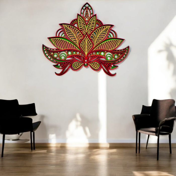 "Ethereal Lotus Mandala – Multilayer Wall Art" - Image 6
