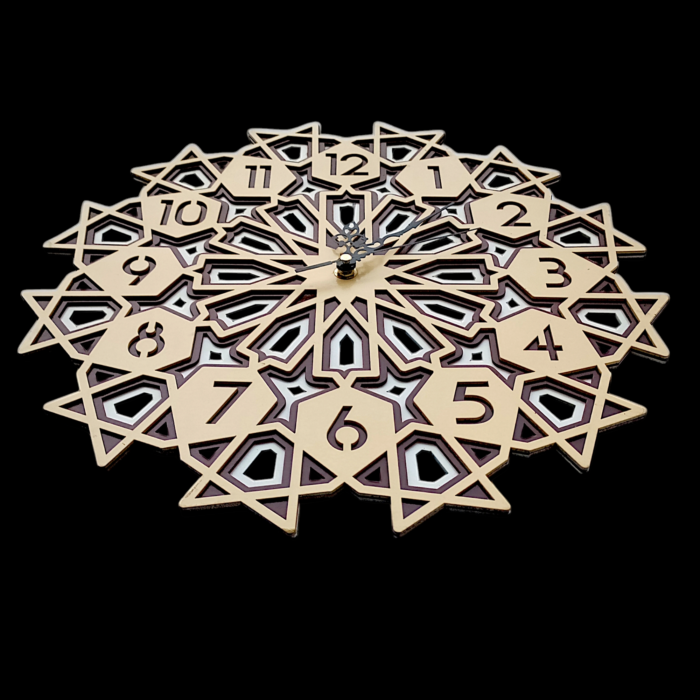 Round Multilayer Mandala Wall Clock – A Vibrant Fusion of Art & Time - Image 3
