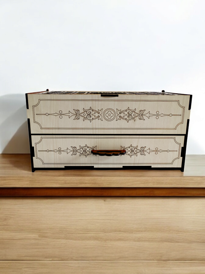 "Elegant Wooden Jewellery Box" - Image 2