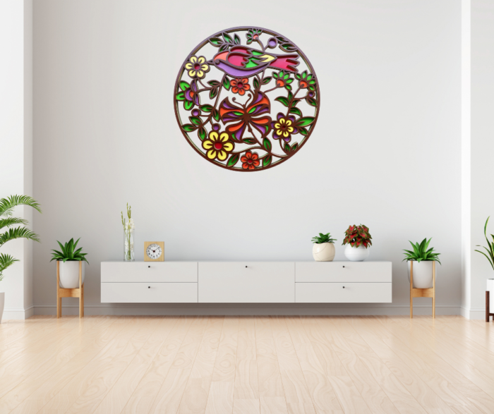 "Multilayer Mandala Bird Wall Art | Elegant Home Décor Piece" - Image 3