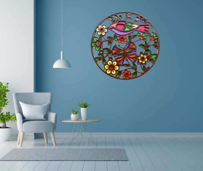 "Multilayer Mandala Bird Wall Art | Elegant Home Décor Piece" - Image 4