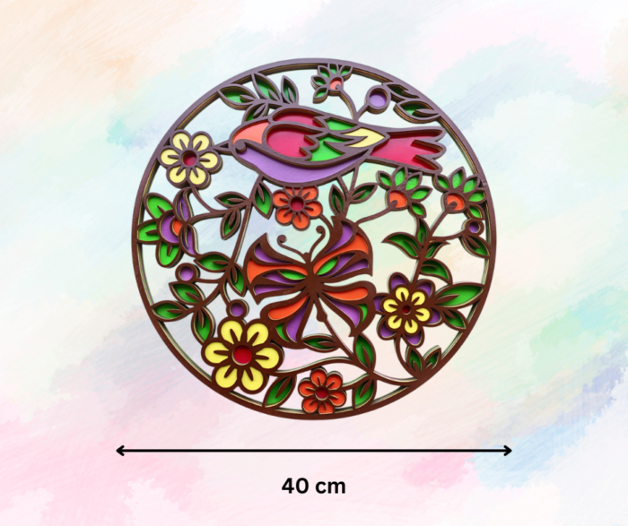 "Multilayer Mandala Bird Wall Art | Elegant Home Décor Piece" - Image 5