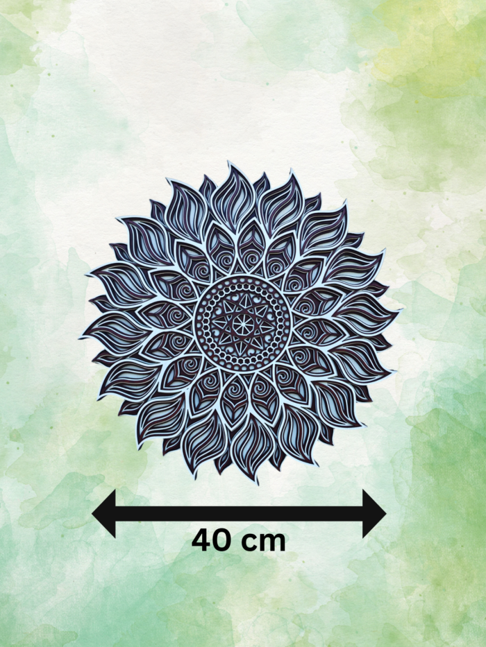 Radiant Mandala – Wooden Sun Wall Art - Image 5